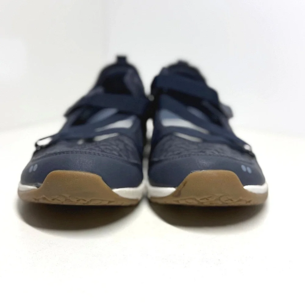 Rykä Kailee Navy Blue Leopard Mesh Mary Jane Walking‎ Shoes Womens 10M